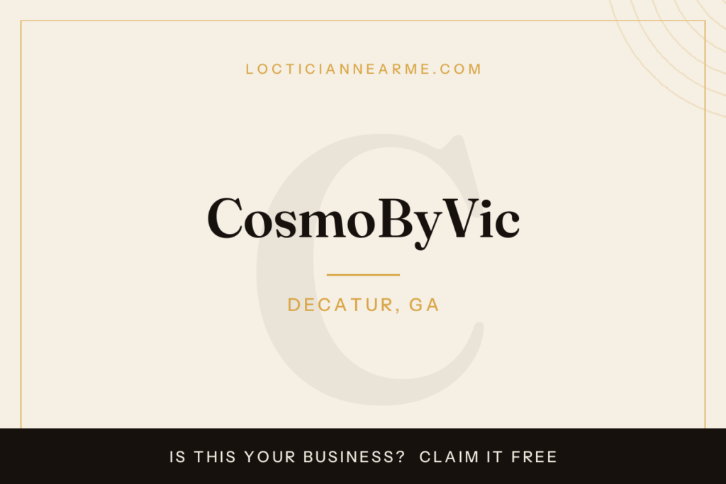 CosmoByVic loctician in Decatur, GA — locs, retwist and natural hair care