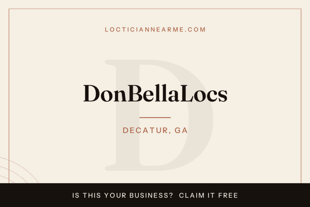 DonBellaLocs loctician in Decatur, GA — locs, retwist and natural hair care