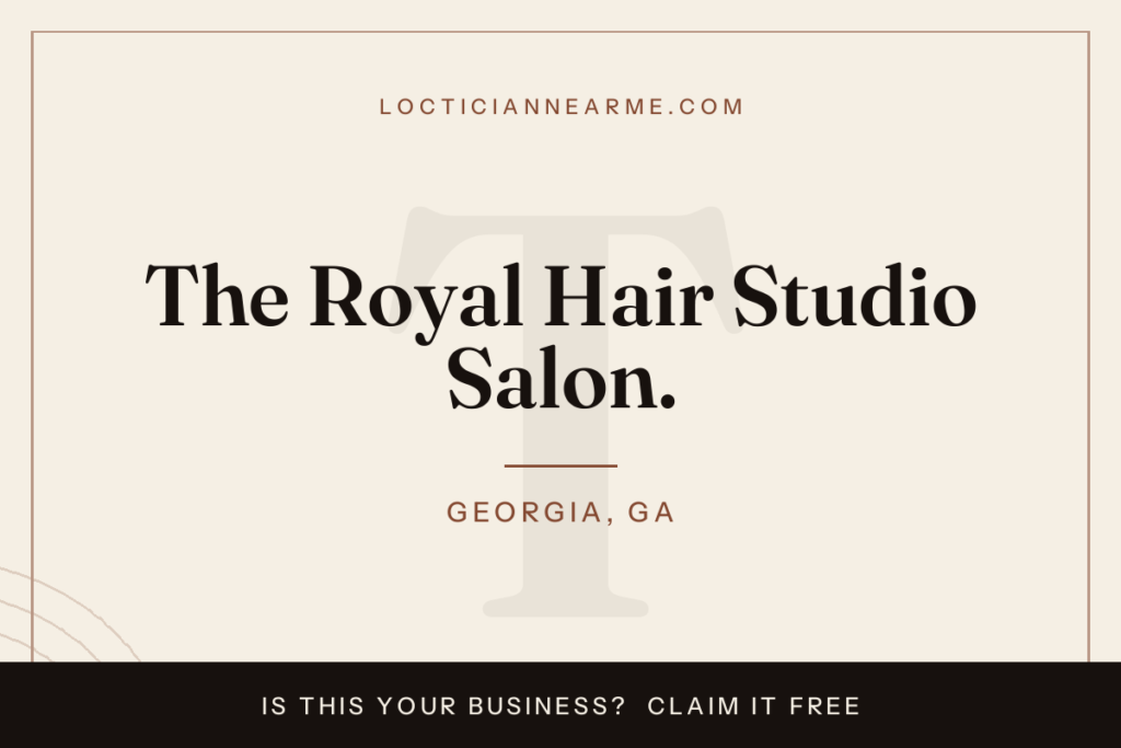 The Royal Hair Studio Salon. loctician in Georgia, GA — locs, retwist and natural hair care
